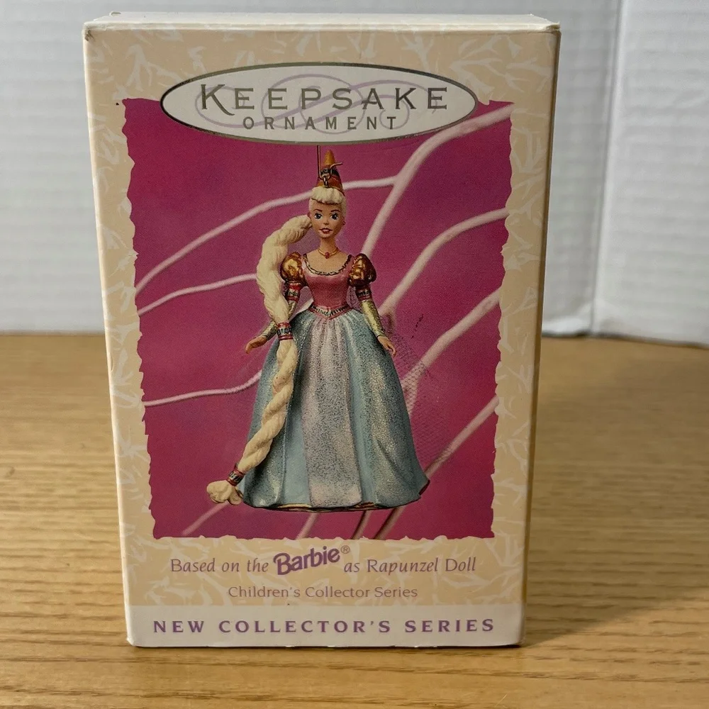 Vtg Barbie as Rapunzel Hallmark Keepsake Ornament 1997 Children Collector Series